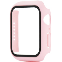 Ochranné puzdro s tvrdeným sklom pre Apple Watch 40mm - svetloružové