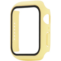Ochranné puzdro s tvrdeným sklom pre Apple Watch 40mm - žlté