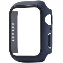 Ochranné puzdro s tvrdeným sklom pre Apple Watch 40mm - tmavomodré