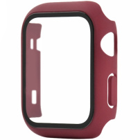 Ochranné puzdro s tvrdeným sklom pre Apple Watch 42mm - vínové