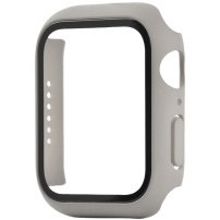 Ochranné puzdro s tvrdeným sklom pre Apple Watch 44mm - béžové