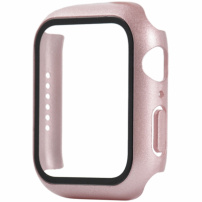 Ochranné puzdro s tvrdeným sklom pre Apple Watch 44mm - ružovo-zlaté