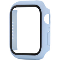 Matné púzdro s tvrdeným sklom pre Apple Watch 45mm - modré