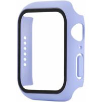 Matné púzdro s tvrdeným sklom pre Apple Watch 45mm - fialové