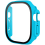 Matné púzdro s tvrdeným sklom pre Apple Watch Ultra 49mm - azúrové