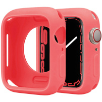 Ochranné silikónové púzdro pre Apple Watch 38mm / 40mm - koralové