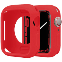 Ochranné silikónové púzdro pre Apple Watch 45mm - červené