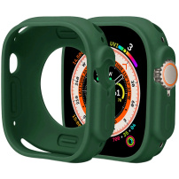 Ochranné silikónové púzdro pre Apple Watch Ultra 49mm - tmavo zelené