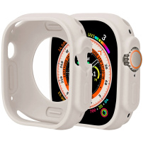 Ochranné silikónové púzdro pre Apple Watch Ultra 49mm - béžové