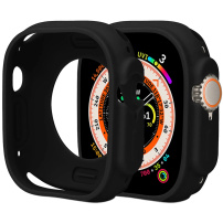 Ochranné silikónové púzdro pre Apple Watch Ultra 49mm - čierne