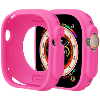 Ochranné silikónové púzdro pre Apple Watch Ultra 49mm - neónovo ružové