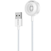 Yesido DX33 magnetický nabíjací kábel - USB-A na magnetický puk pre Apple Watch - 1 m - biely