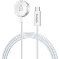 Yesido DS36 magnetický nabíjací kábel - USB-C na magnetický puk pre Apple Watch - 1 m - biely