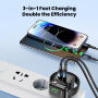 Toocki TCT20 nabíjací adaptér s portmi USB-C / USB-A a integrovanou nabíjačkou pre Apple Watch - 20W - čierny