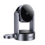 ESSAGER T50 Qi2 3v1 magnetický bezdrôtový stojan s podsvietením pre iPhone / Apple Watch / AirPods - 25W - sivý