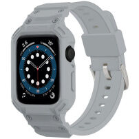 Odolné Armor púzdro s remienkom pre Apple Watch 46mm - šedé