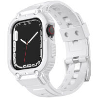 Odolné Armor puzdro s remienkom pre Apple Watch Ultra 49mm - biele