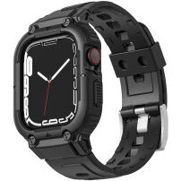 Odolné Armor puzdro s remienkom pre Apple Watch Ultra 49mm - čierne