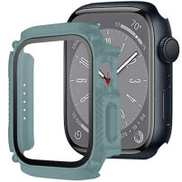 Odolné Armor puzdro s tvrdeným sklom pre Apple Watch 41 mm - petrolejové