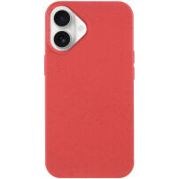 Matný ekologicky rozložiteľný kryt pre iPhone 16 Plus - červený