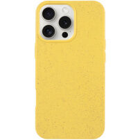 Matný ekologicky rozložiteľný kryt pre iPhone 16 Pro - žltý