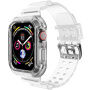 Odolné puzdro s transparentným remienkom pre Apple Watch 41mm / 40mm / 38mm - číre