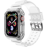 Odolné puzdro s transparentným remienkom pre Apple Watch 41mm / 40mm / 38mm - číre