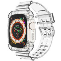 Odolné puzdro s transparentným remienkom pre Apple Watch Ultra 49mm - číre