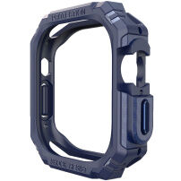 Odolné puzdro so vzorom karbónových vlákien pre Apple Watch Ultra 49 mm - modré