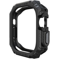 Odolné puzdro so vzorom karbónových vlákien na Apple Watch Ultra 49 mm - čierne