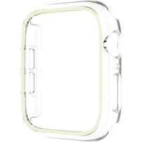 xDfind transparentné púzdro so svietiacim rámčekom pre Apple Watch 42mm (Series 10 / 11) - zelené