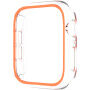xDfind transparentné púzdro so svietiacim rámčekom pre Apple Watch 41mm - oranžové