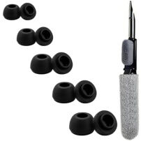 XDcase náhradné silikónové štuple s čistiacou tyčinkou pre AirPods Pro 3 - XXS/XS/S/M/L - čierne