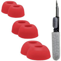 XDcase náhradné penové štuple s čistiacou tyčinkou pre AirPods Pro 1 / 2 - S/M/L - červené