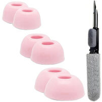 XDcase náhradné penové štuple s čistiacou tyčinkou pre AirPods Pro 1 / 2 - S/M/L - ružové