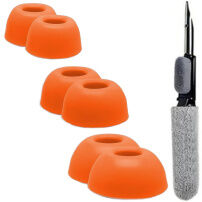 XDcase náhradné penové štuple s čistiacou tyčinkou pre AirPods Pro 1 / 2 - S/M/L - oranžové