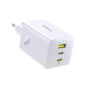 Baseus EnerFill FE11 GaN rýchlonabíjací adaptér s portmi 2x USB-C / USB-A - 100W - biely