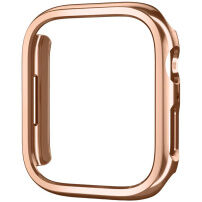 Pokovené ochranné puzdro pre Apple Watch 41 mm - ružovo-zlaté