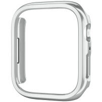 Pokovené ochranné puzdro pre Apple Watch 41 mm - strieborné