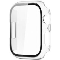 Pokovené ochranné puzdro s tvrdeným sklom pre Apple Watch 41 mm - číre