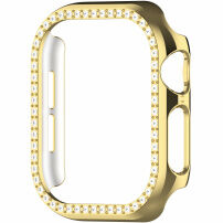 Metalické púzdro posiate kamienkami pre Apple Watch 40mm - zlaté
