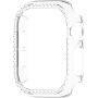 Lesklé púzdro posiate kamienkami pre Apple Watch 40mm - číre
