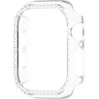 Lesklé púzdro posiate kamienkami pre Apple Watch 42mm (Series 10 / 11) - číre