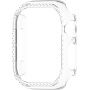 Lesklé púzdro posiate kamienkami pre Apple Watch 45mm - číre
