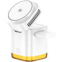 JJT-C53 Qi2 4v1 magnetický bezdrôtový stojan s lampou a USB-C káblom pre iPhone / Apple Watch / AirPods - 30W - biely