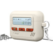 ELAGO Pager obal v štýle pageru pre AirPods 4 / 5 - béžový