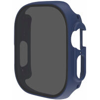 Matné púzdro s tvrdeným Anti-Spy sklom pre Apple Watch Ultra 49mm - tmavomodré