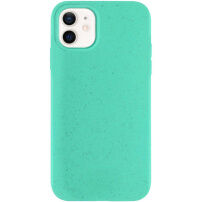 Matný ekologicky rozložiteľný kryt pre iPhone 11 - tyrkysový