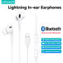 USAMS US-SJ453 slúchadlá s konektorom Lightning - biela