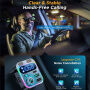 JOYROOM JR-CL16 Bluetooth FM transmitter do auta s portmi USB-C / 2x USB-A - 48W - strieborný